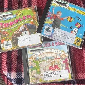 Set of 3 Kids Learning Songs CDs